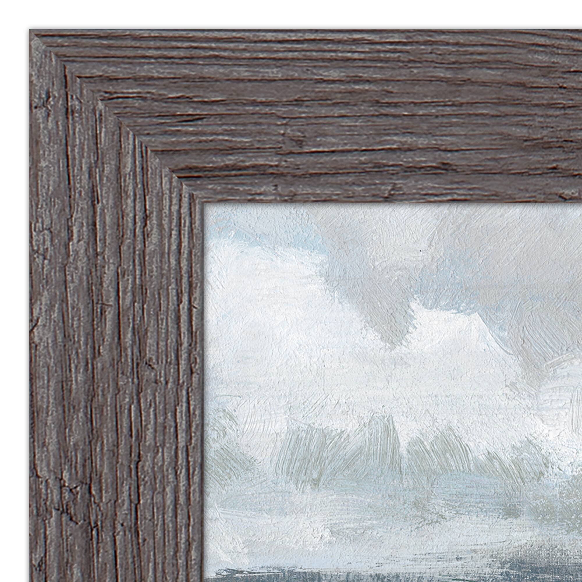 Navy and Sage Horizon Line Western Framed Print